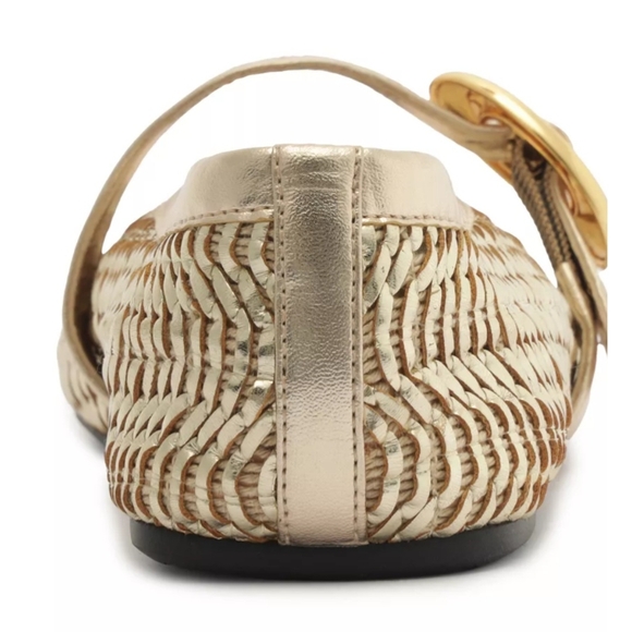 Arezzo Esme Ballet Elegant Gold Women's Flats Size 9B (Medium Width) NWT - Picture 7 of 11